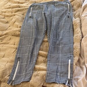 Todd Snyder Navy and White Checkered Casual Pants